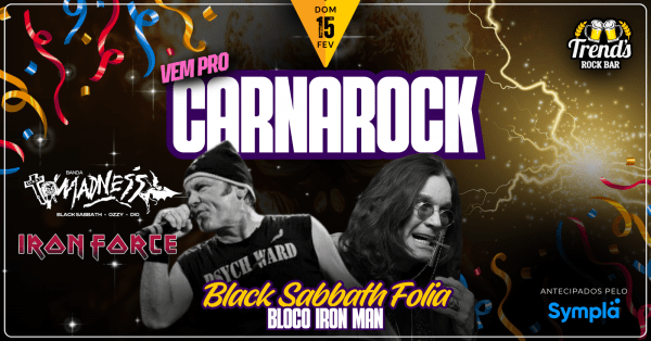Imagem do evento BLACK SABBATH FOLIA - Bloco Iron Man