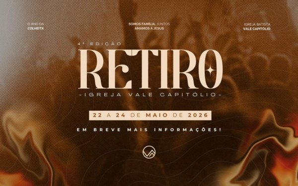 Imagem do evento 4ª EDIÇÃO RETIRO VALE CAPITÓLIO