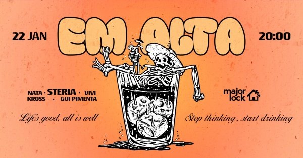 Imagem do evento Em Alta 22/01| Major Lock