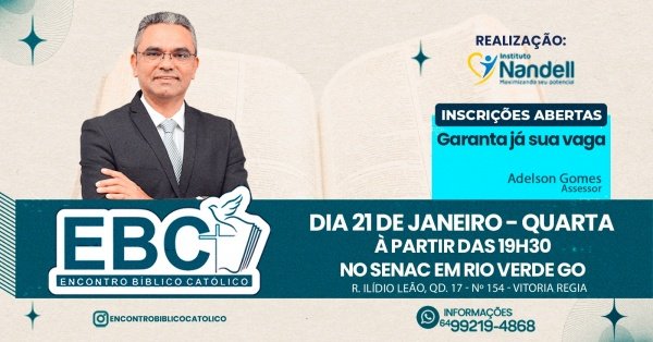 Imagem do evento E.B.C - ENCONTRO BÍBLICO CATÓLICO - REVISÃO