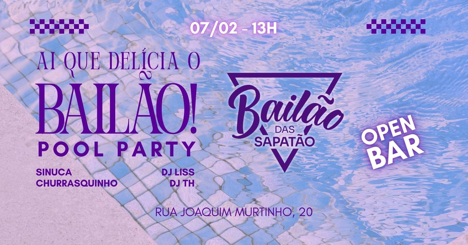 Bailão Pool Party Open Bar - Rio de Janeiro, RJ