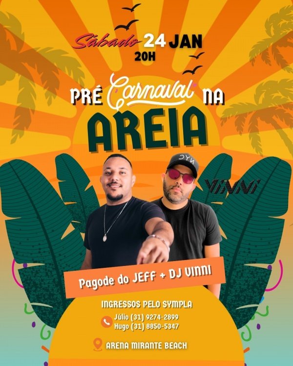 Imagem do evento Pré carnaval na areia