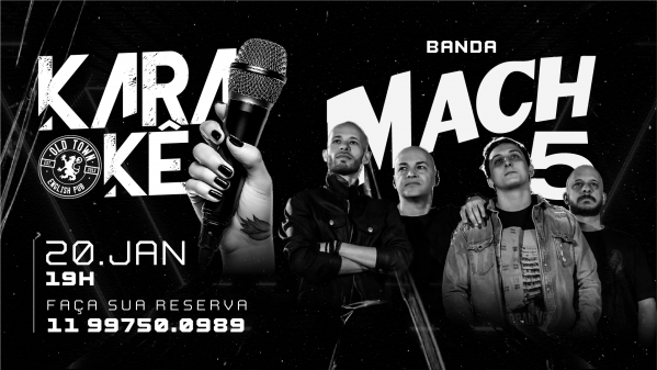 Imagem do evento Karaokê com a Banda Mach5 no Old Town
