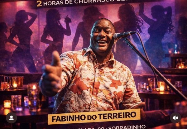 Imagem do evento 16/01 Sexta com samba Fabinho do terreiro e churrasco liberado