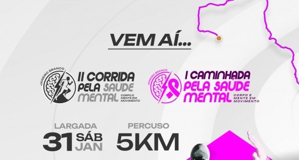 Imagem do evento 2ª Corrida Pela Saúde Mental - JANEIRO BRANCO