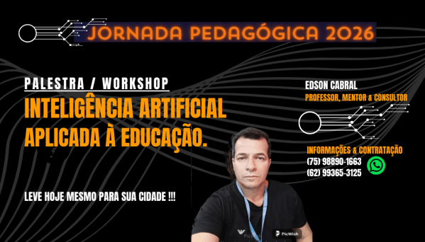 Imagem do evento INTELIGÊNCIA ARTIFICIAL APLICADA À EDUCAÇÃO - Oportunidades e Desafios?