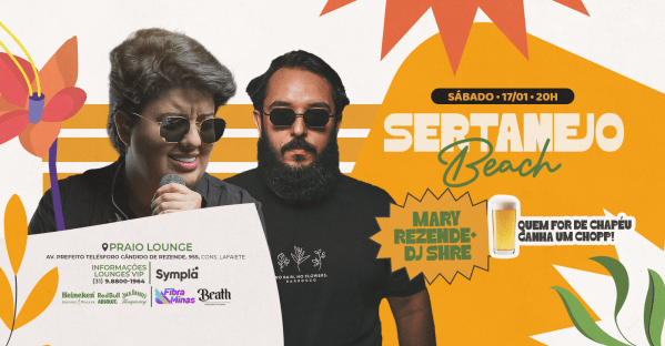 Imagem do evento SERTANEJO BEACH - MARY REZENDE e SHRE