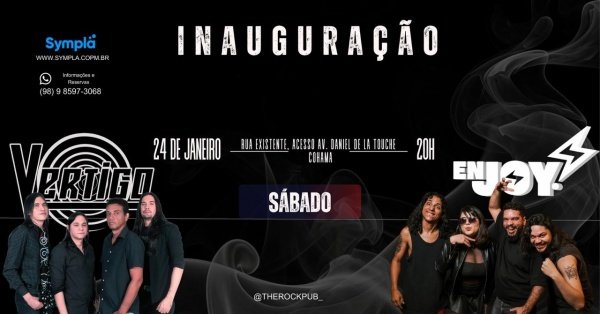Imagem do evento The Rock - sábado 24/01 Vertigo & Enjoy