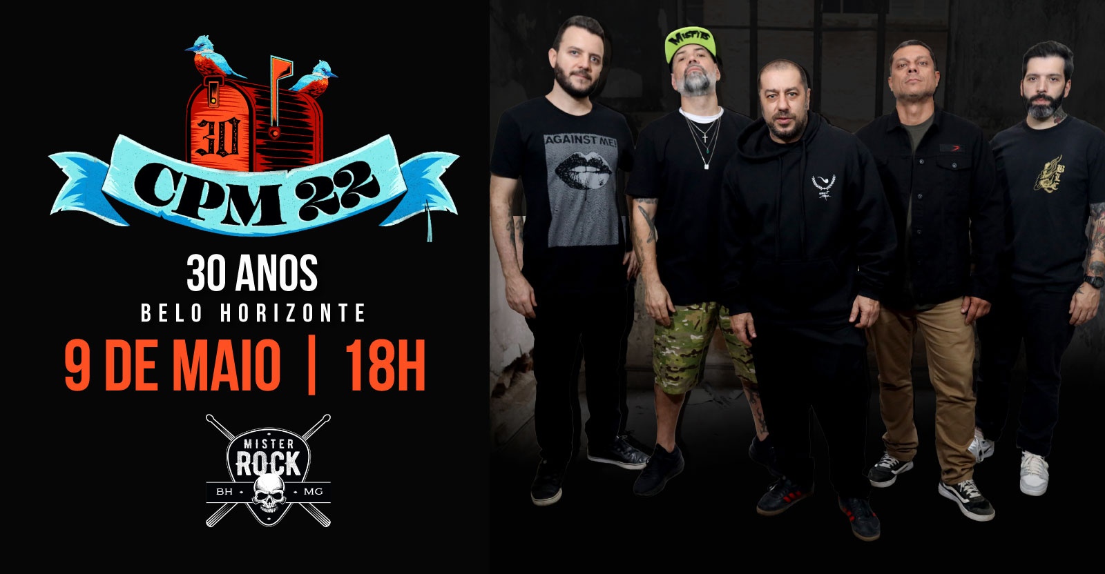 CPM 22 em Belo Horizone - Turnê Especial de 30 Anos em Belo Horizonte