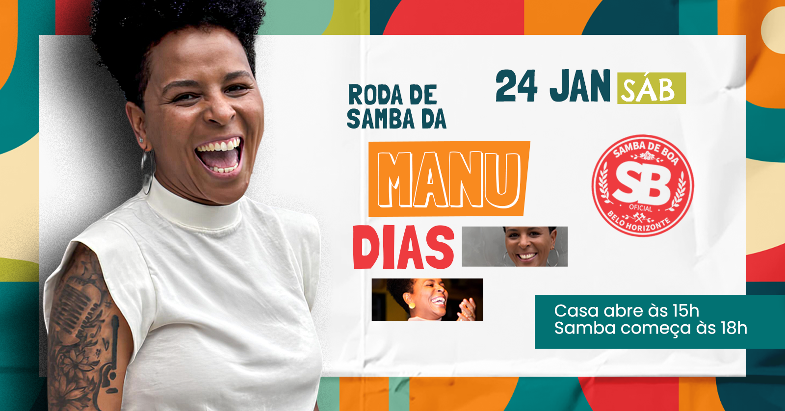 RODA DE SAMBA DA MANU DIAS  NO SAMBA DE BOA - Belo Horizonte, MG