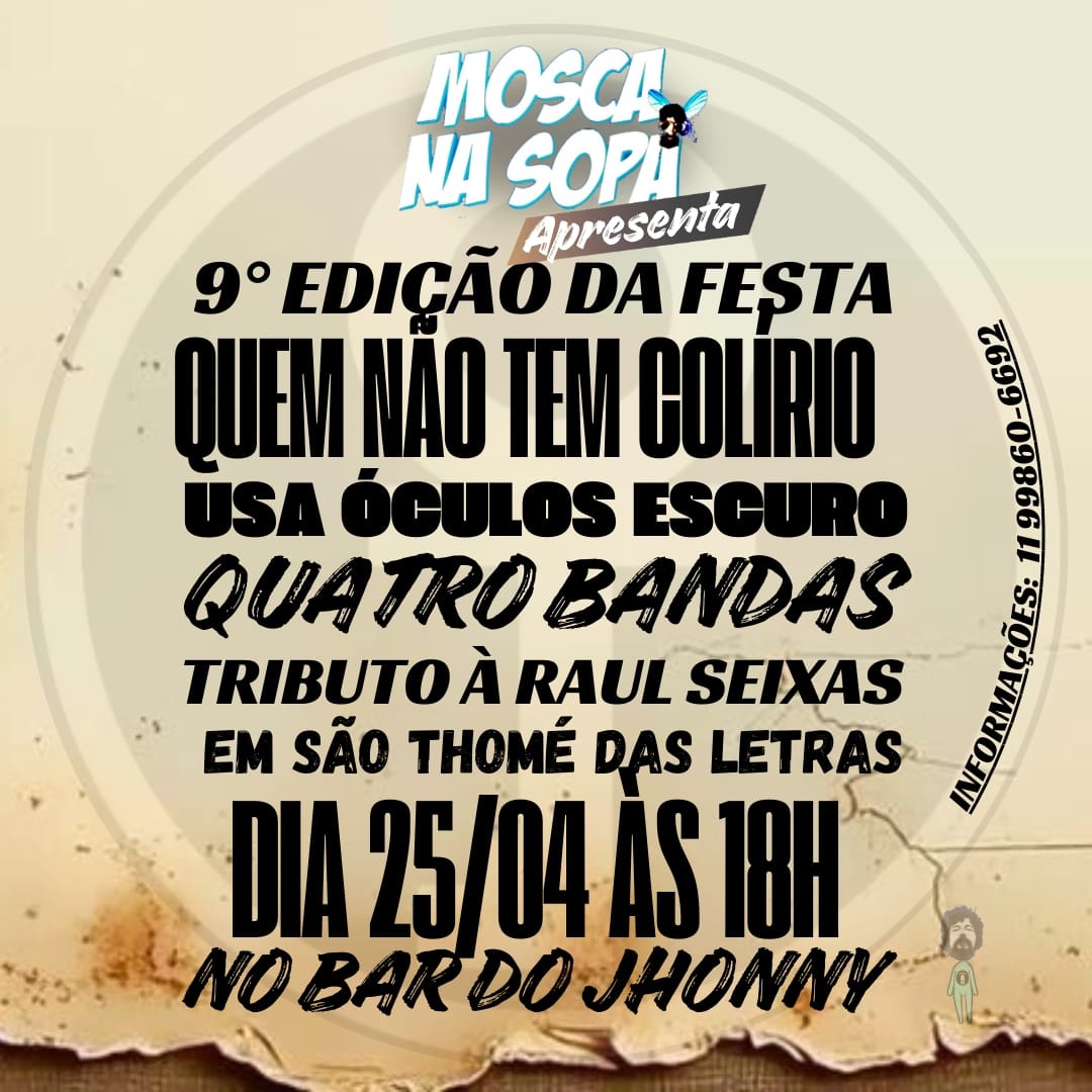 9° Festa: Quem não tem colírio usa óculos escuro - São Thomé das Letras, MG