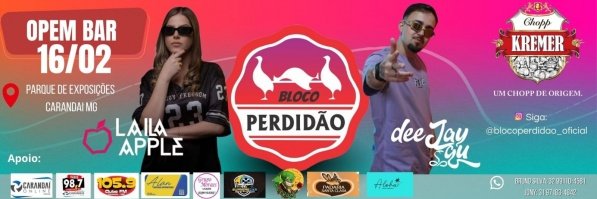 Imagem do evento Bloco Perdidão 2026