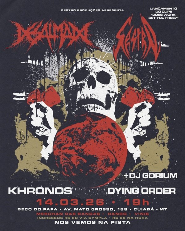 Imagem do evento DESALMADO em Cuiabá - MONOPOLY OF VIOLENCE tour