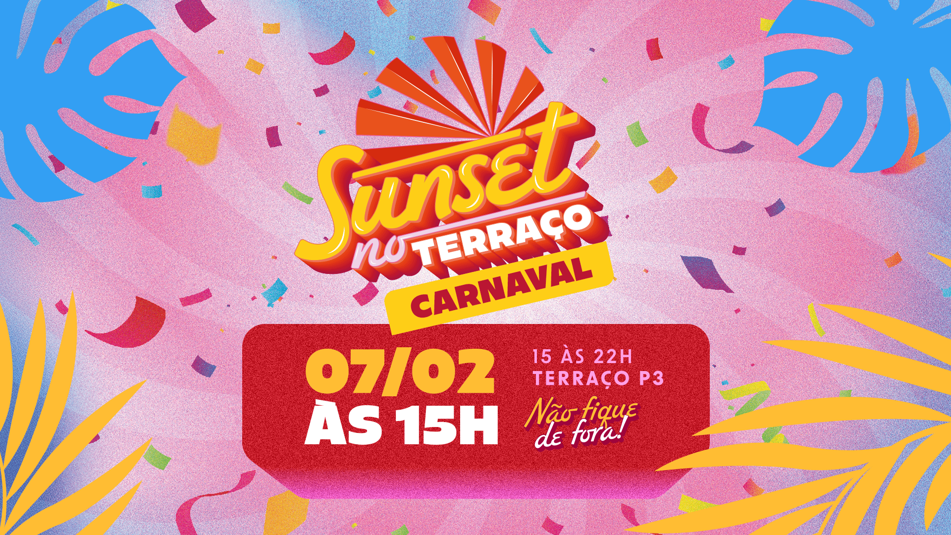 Sunset no Terraço - Carnaval - São Paulo, SP