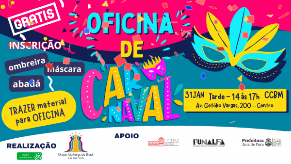 Imagem do evento OFICINA DE CARNAVAL - Grupo Mulheres do Brasil Juiz de Fora
