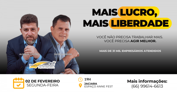 Imagem do evento Mais lucro, mais liberdade