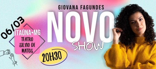 Imagem do evento GIOVANA FAGUNDES - NOVO SHOW - ITAÚNA-MG