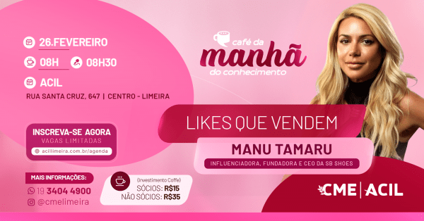 Imagem do evento CAFÉ DA MANHÃ DO CONHECIMENTO | LIKES QUE VENDEM