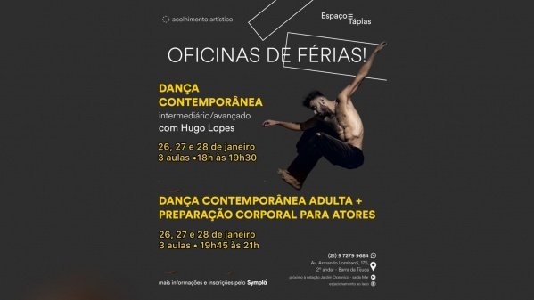 Imagem do evento Preparação corporal para atores com Hugo Lopes - oficinas de férias no Espaço Tápias