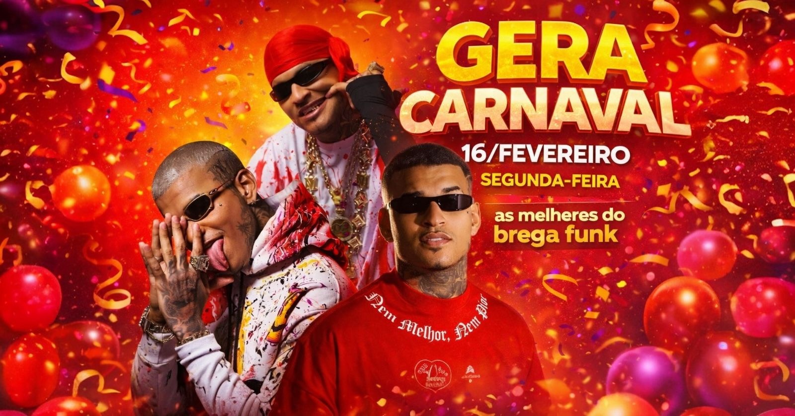 GERA CARNAVAL - SEGUNDA -16/FEV - Recife, PE