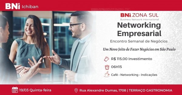 Imagem do evento BNI Zona Sul: Um Novo Jeito de Fazer Negócios em São Paulo