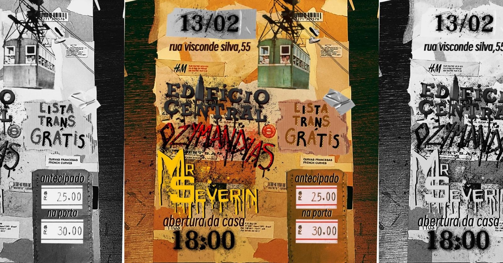 Mr. Severin, Ozymandias e Edificio Central na Audio Rebel - Rio de Janeiro, RJ