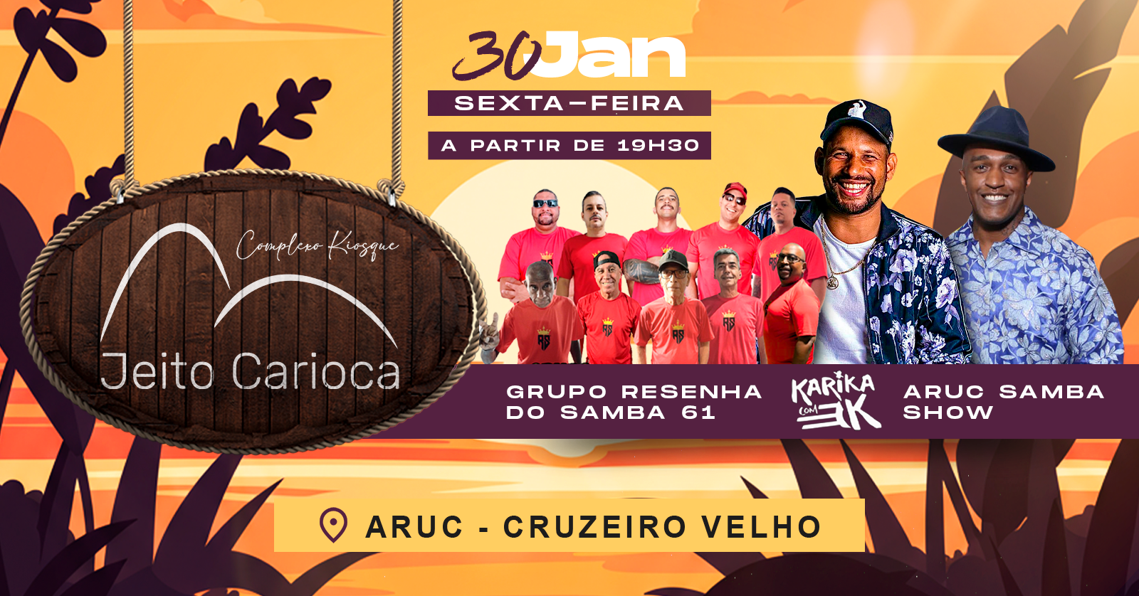 1º SEXTA-FEIRA DE SAMBA DO ANO DO KIOSQUE JEITO CARIOCA - Brasília, DF