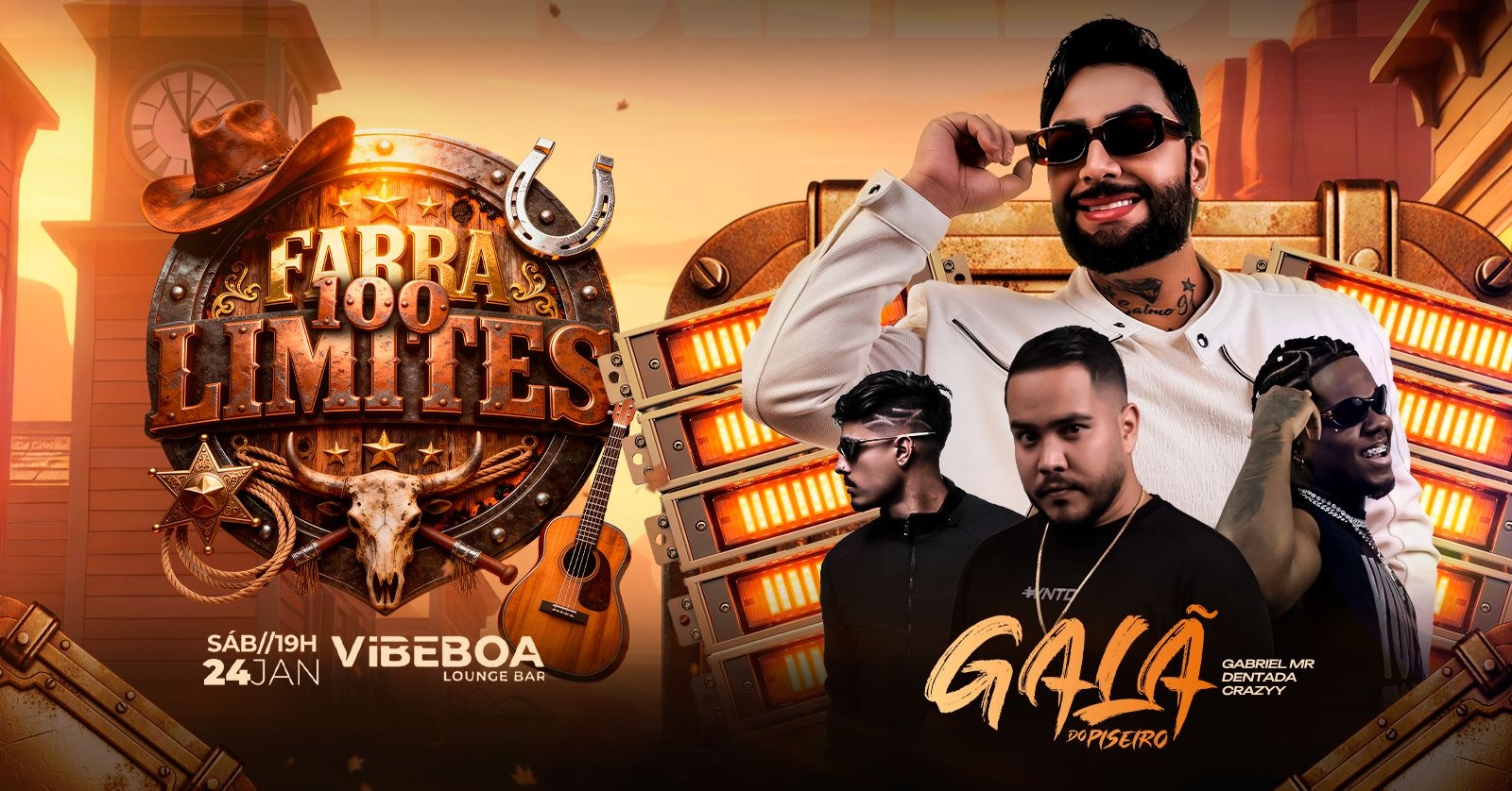 FARRA 100 LIMITES | Vibe Boa Lounge Bar | Sábado - 24/01 19h - Brasília, DF