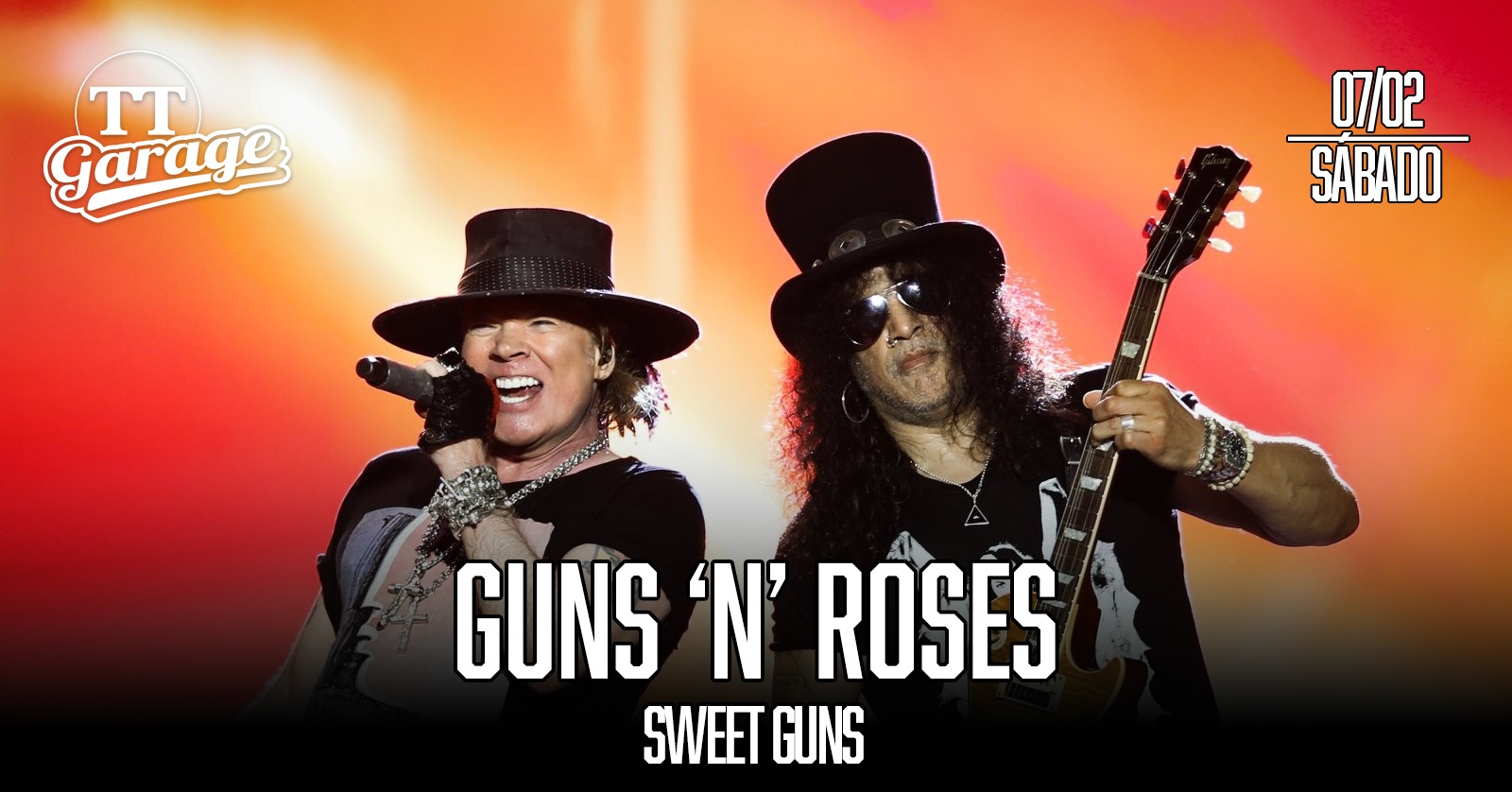Tributo Guns N Roses com a banda Sweet Guns - Sábado - 07/02 - Rio de Janeiro, RJ