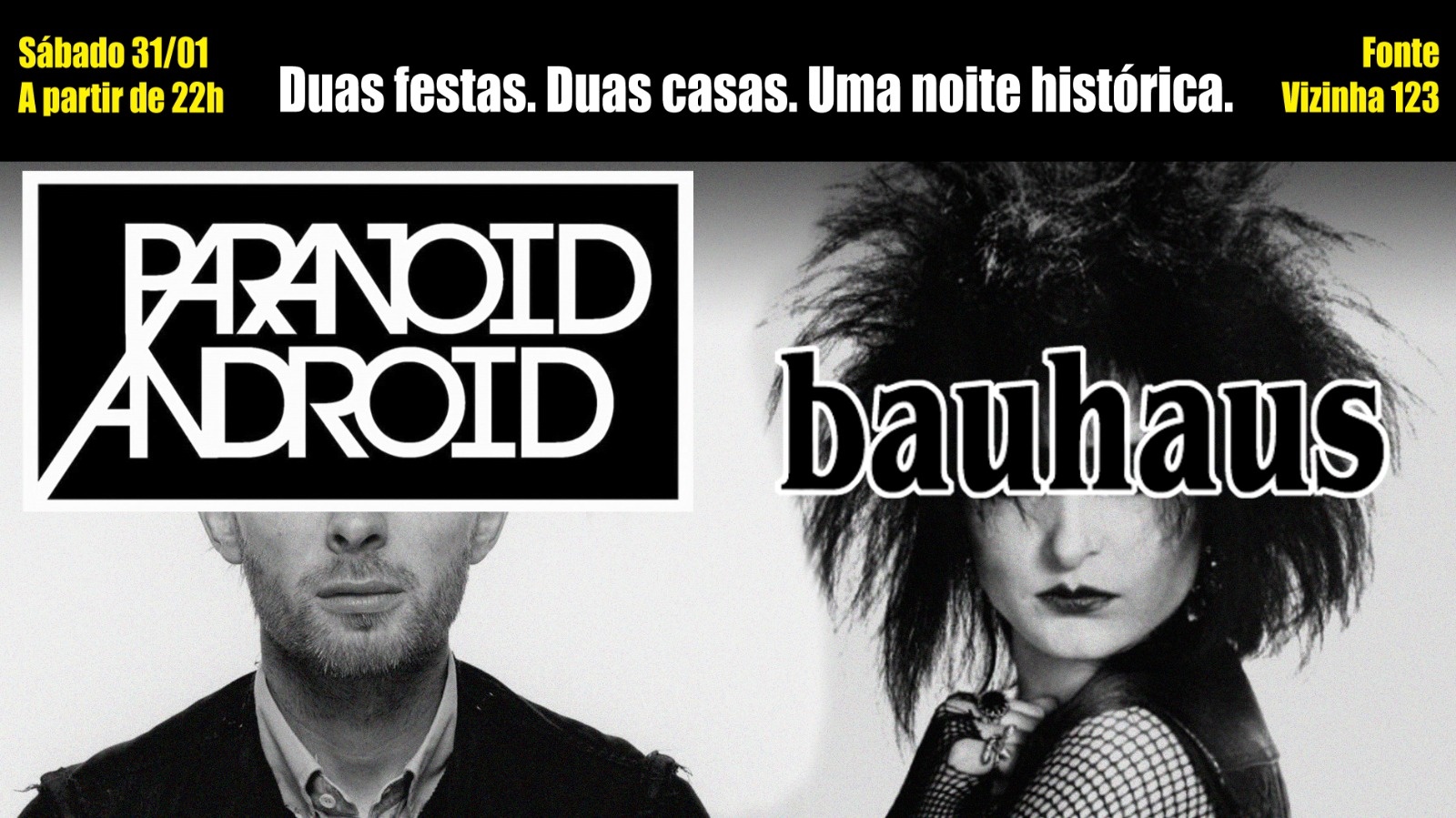 Paranoid Android + Bauhaus - Edição Histórica Em Botafogo - Rio de Janeiro, RJ