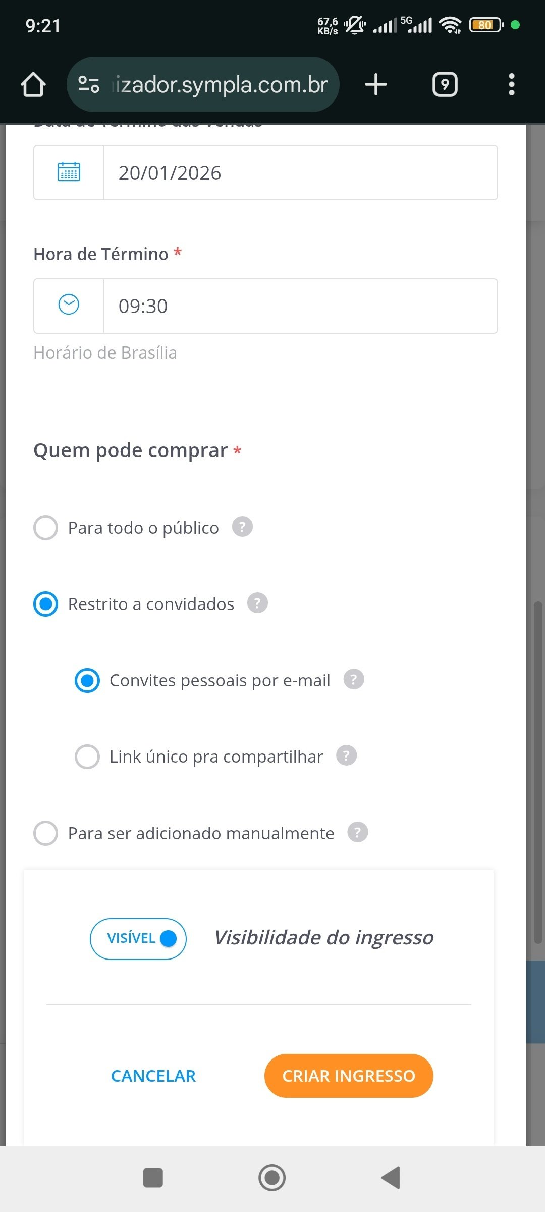 Teste 1 em São Luís - Sympla