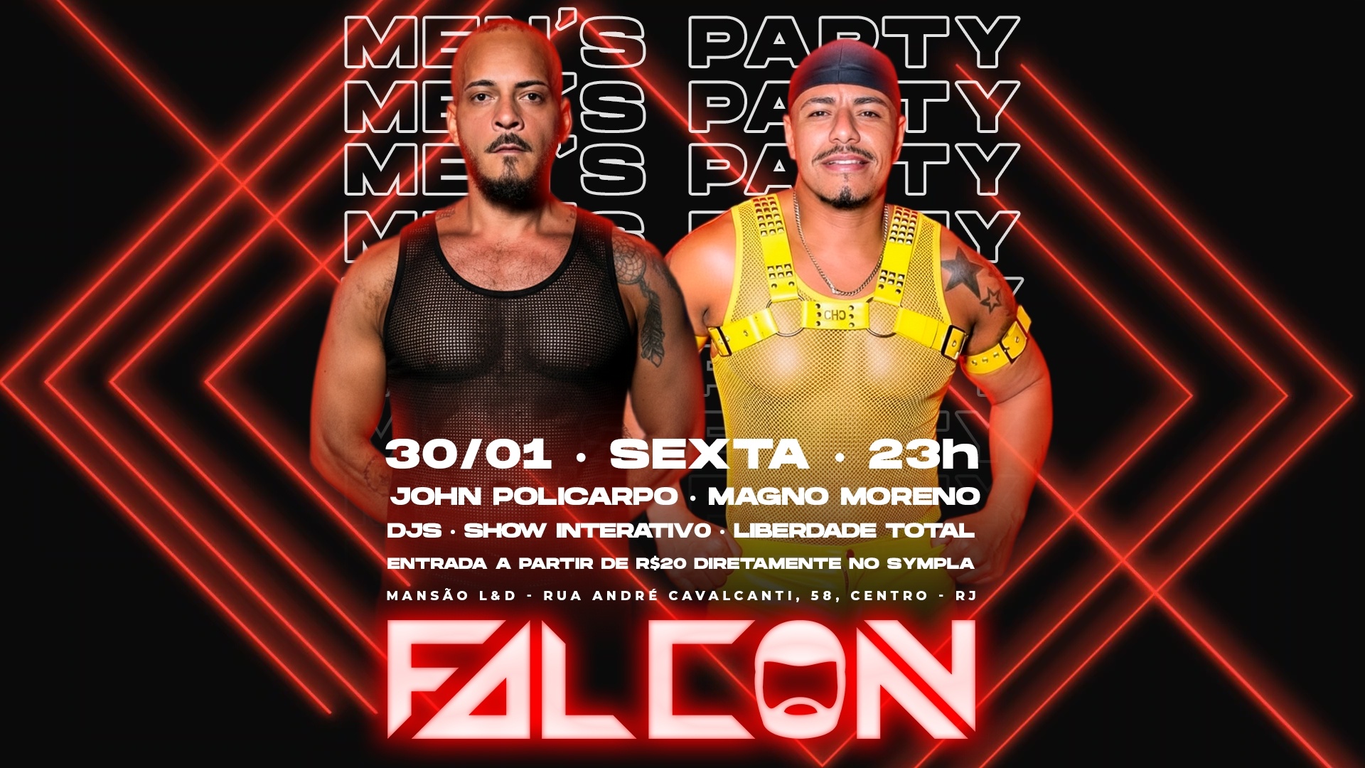 FALCON [KINK PARTY]  30/01 LAPA - Rio de Janeiro, RJ