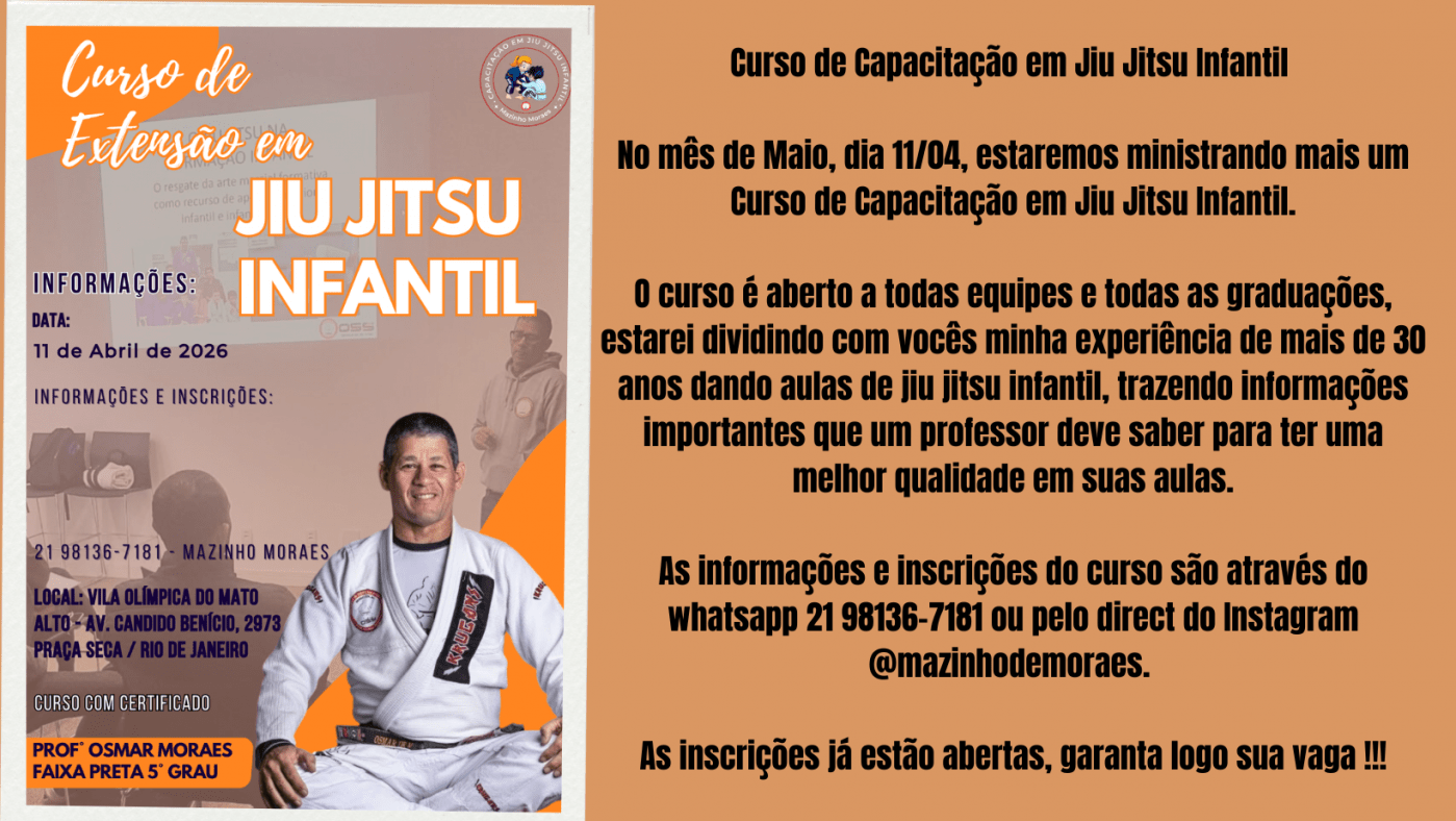 Curso de Capacitação em Jiu Jitsu Infantil