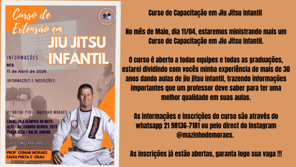 Curso de Capacitação em Jiu Jitsu Infantil