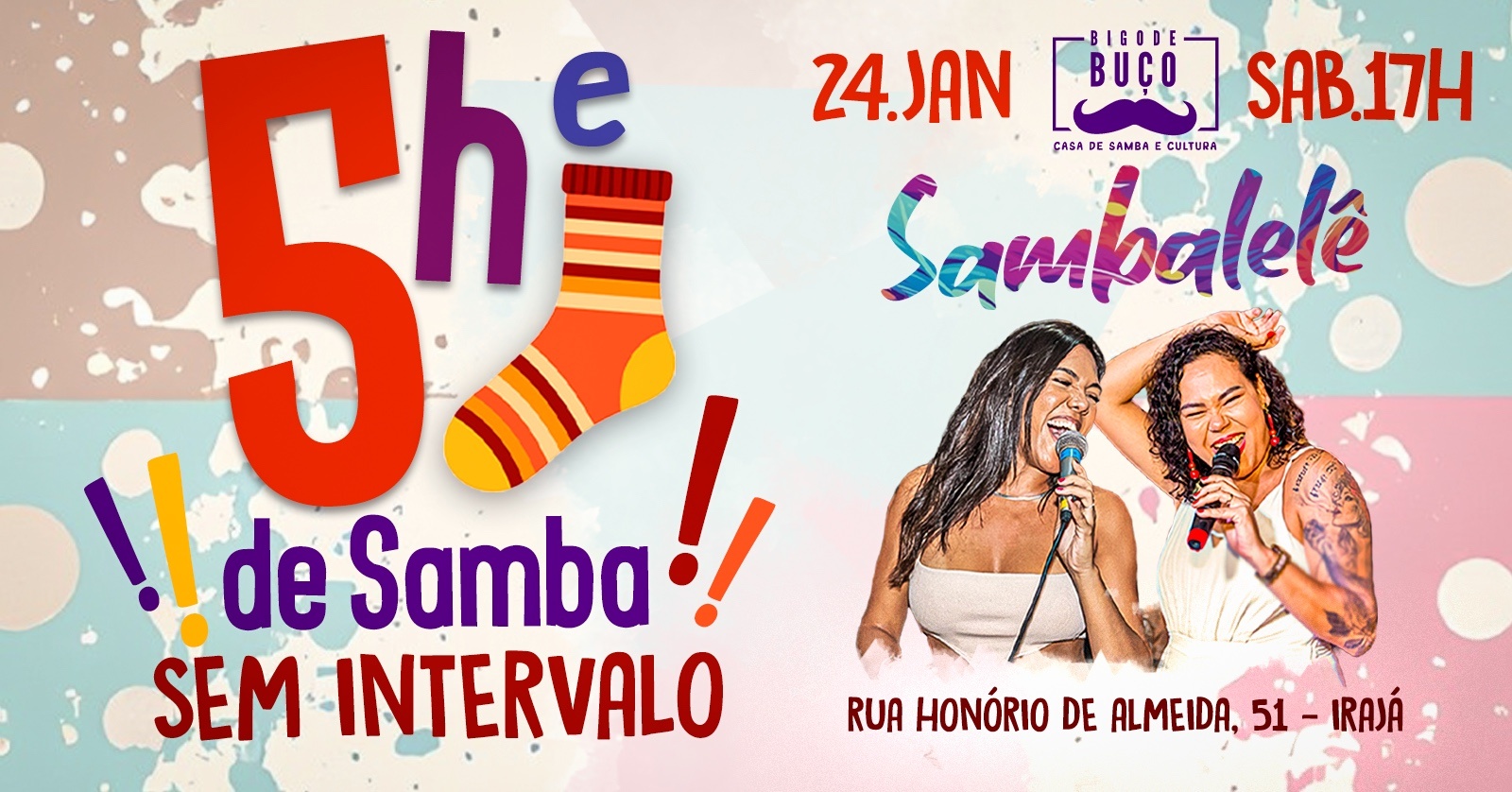 SAMBALELE - 5H e MEIA de samba sem intervalo - Rio de Janeiro, RJ