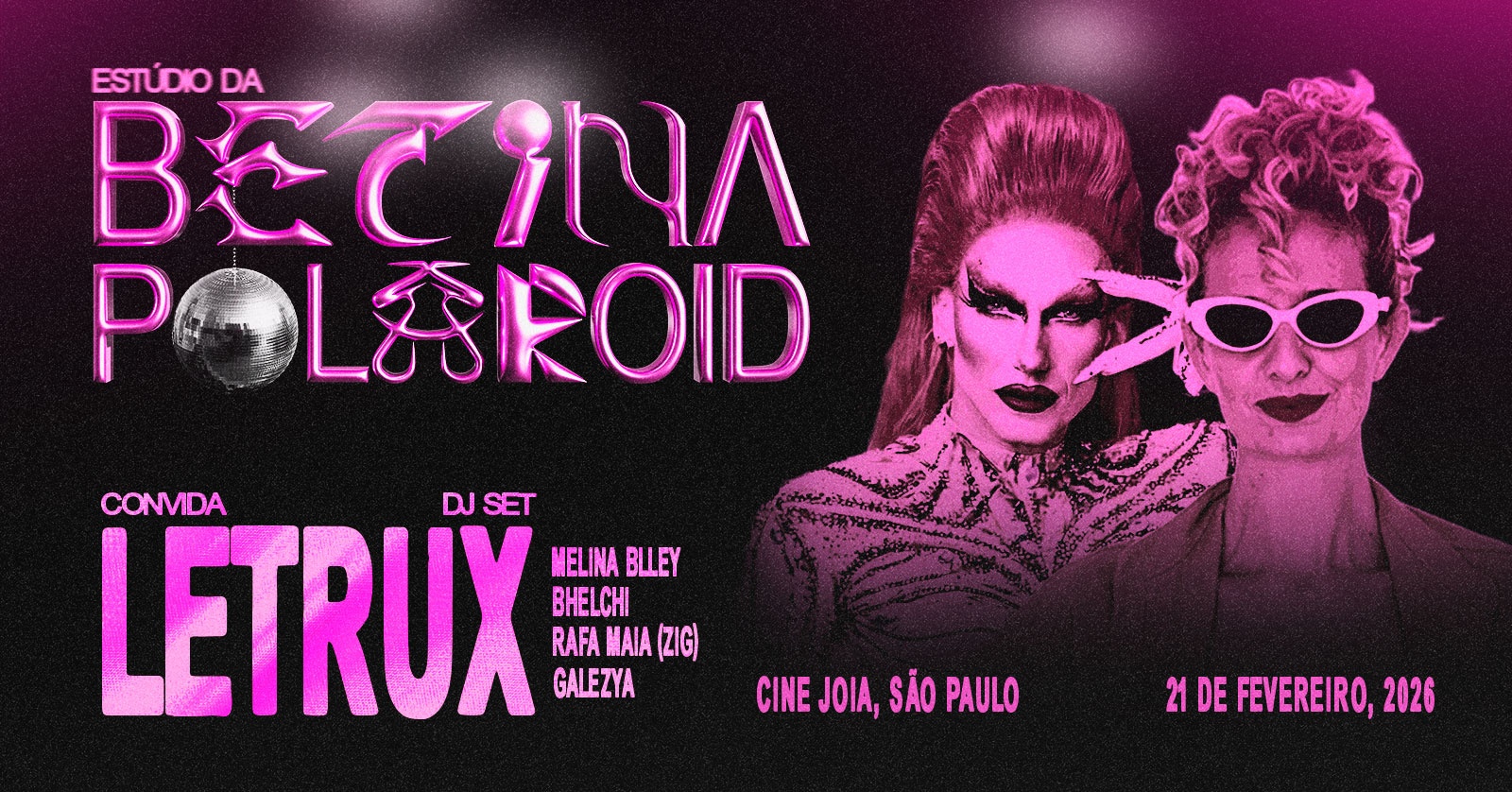 Estúdio da Betina Polaroid convida Letrux - São Paulo, SP