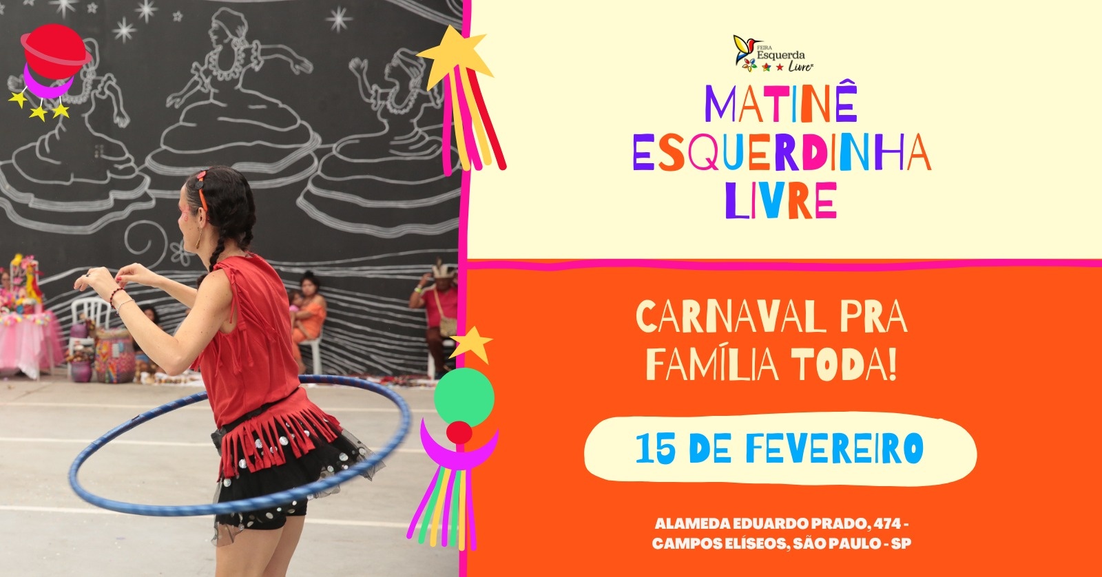 Matinê esquerdinha livre 2026 - São Paulo, SP