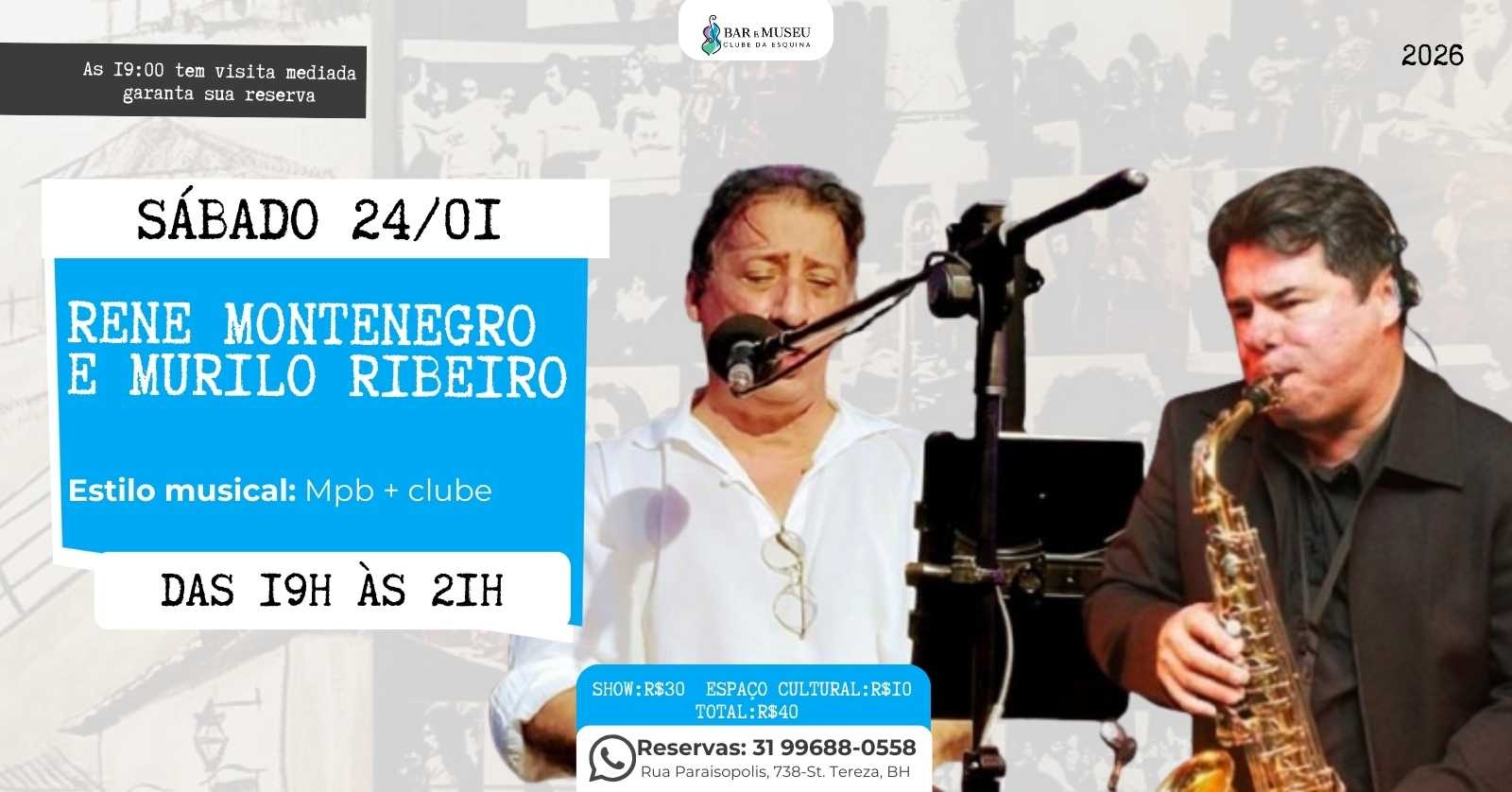 Show Rene Montenegro e Murilo Ribeiro - Belo Horizonte, MG