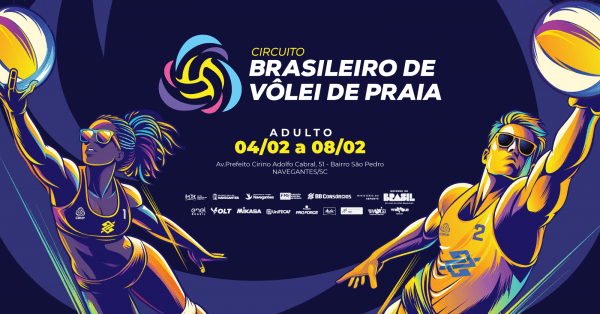Imagem do evento 1ª ETAPA - CIRCUITO BRASILEIRO DE VÔLEI DE PRAIA - NAVEGANTES/SC