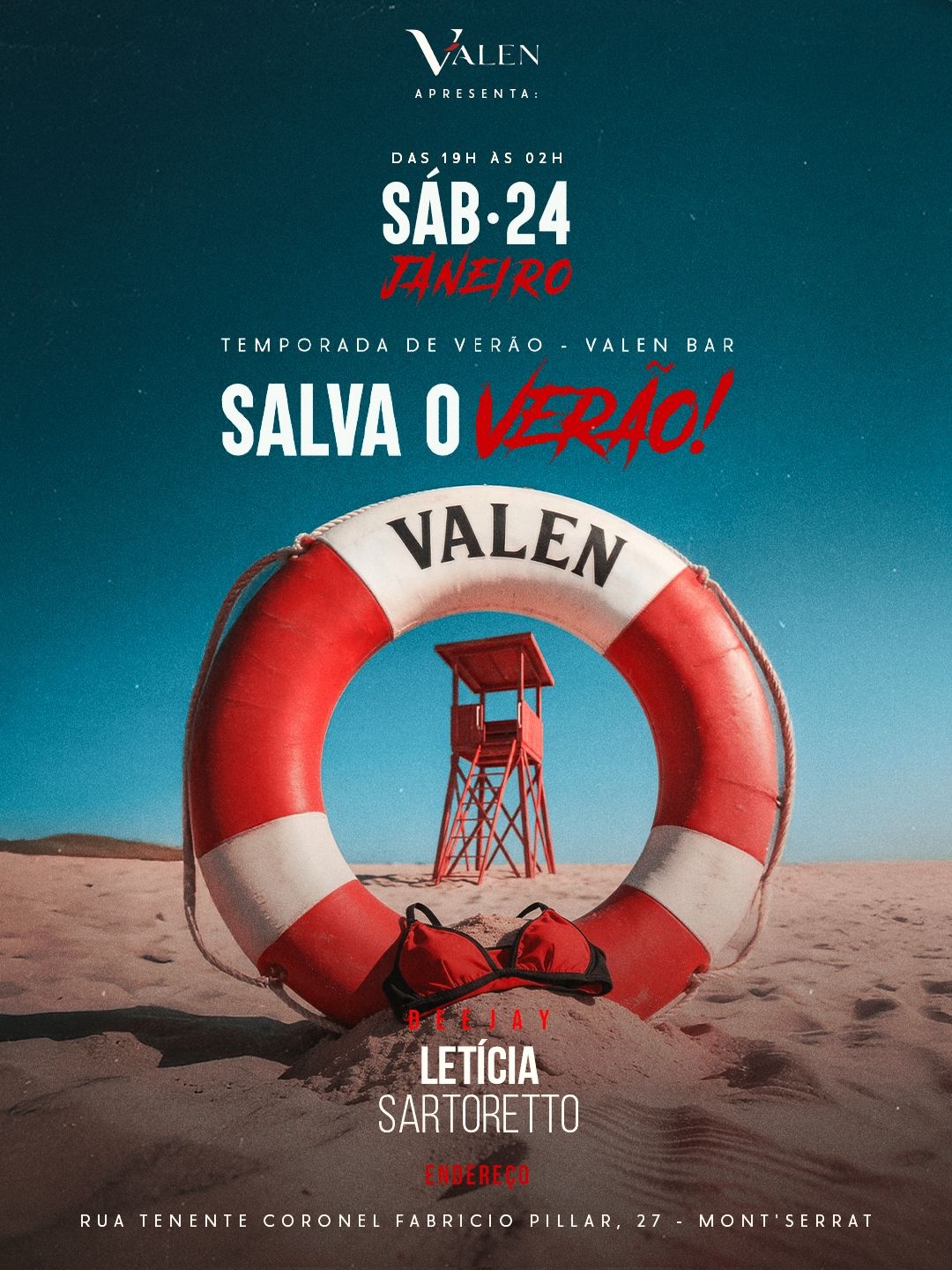 SÁB.24/01l Salva o verão - Porto Alegre, RS