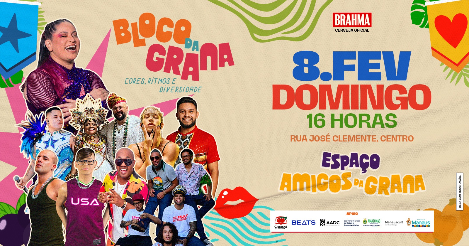 Bloco da Grana - Cores, Ritmos e Diversidade - Manaus, AM