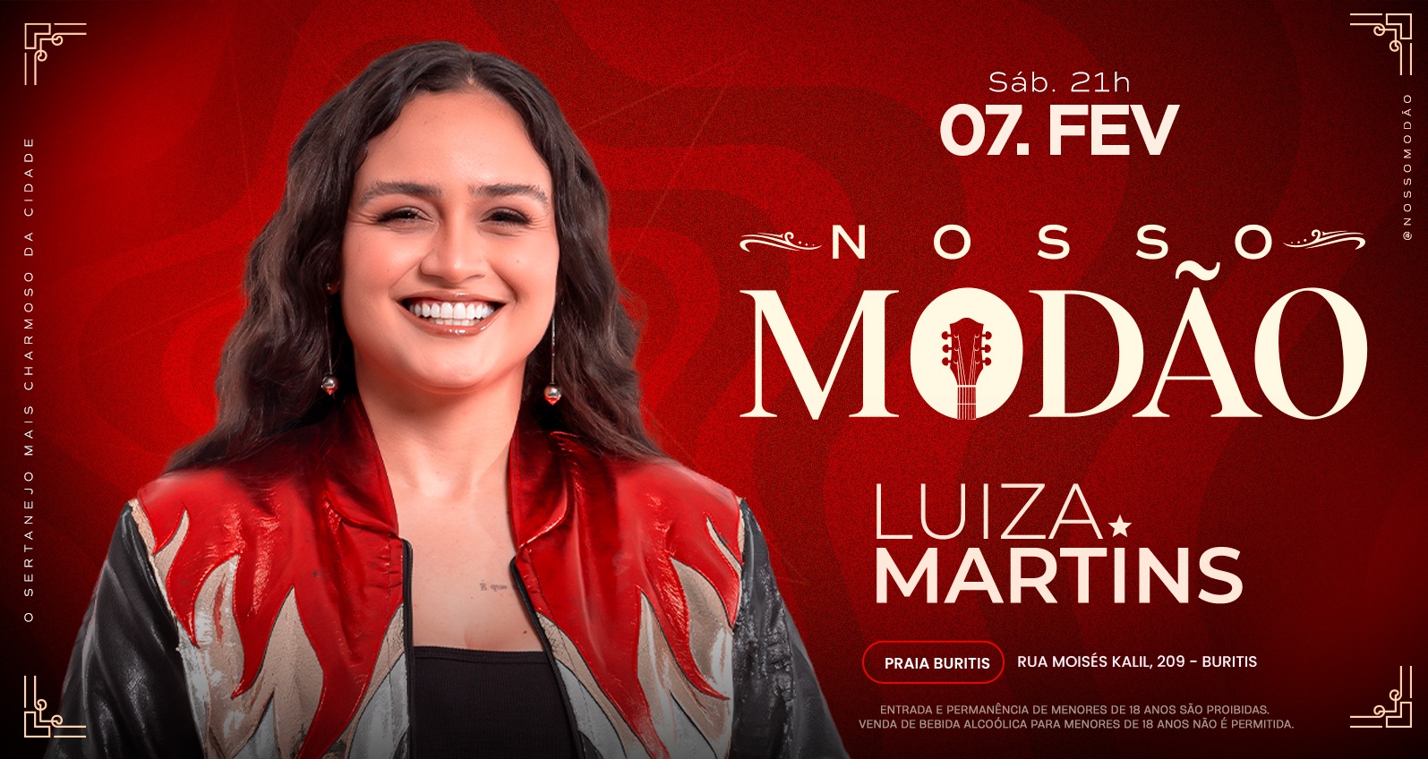 Nosso Modão convida Luiza Martins - 07/02 - Belo Horizonte, MG