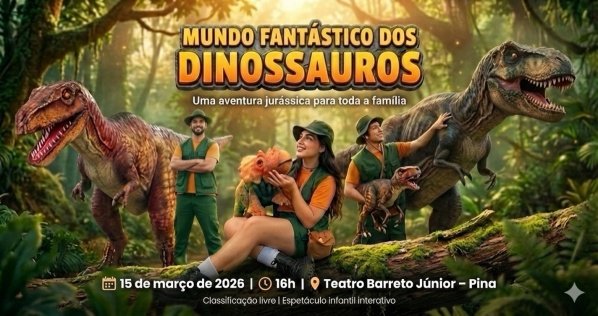Imagem do evento Mundo fantástico dos dinossauros
