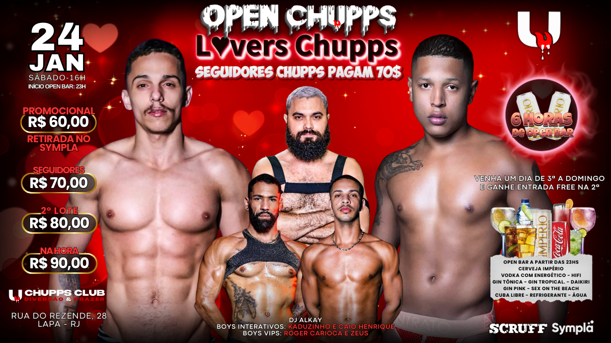 OPEN CHUPPS - LOVERCHUPPS - Rio de Janeiro, RJ