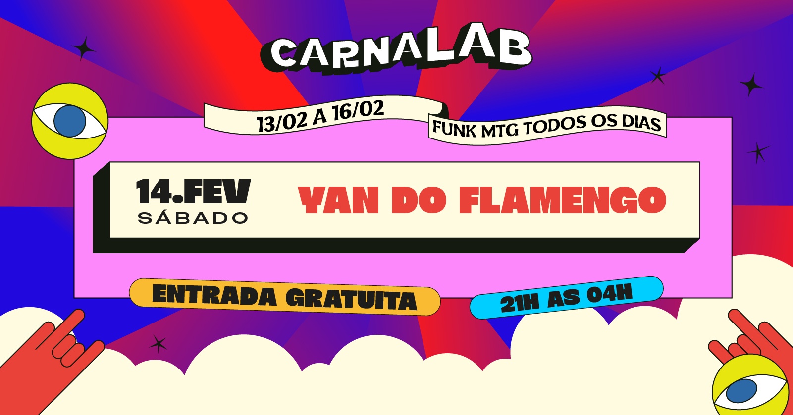 CARNALAB - AFTER DE CARNAVAL 14/02 - Belo Horizonte, MG