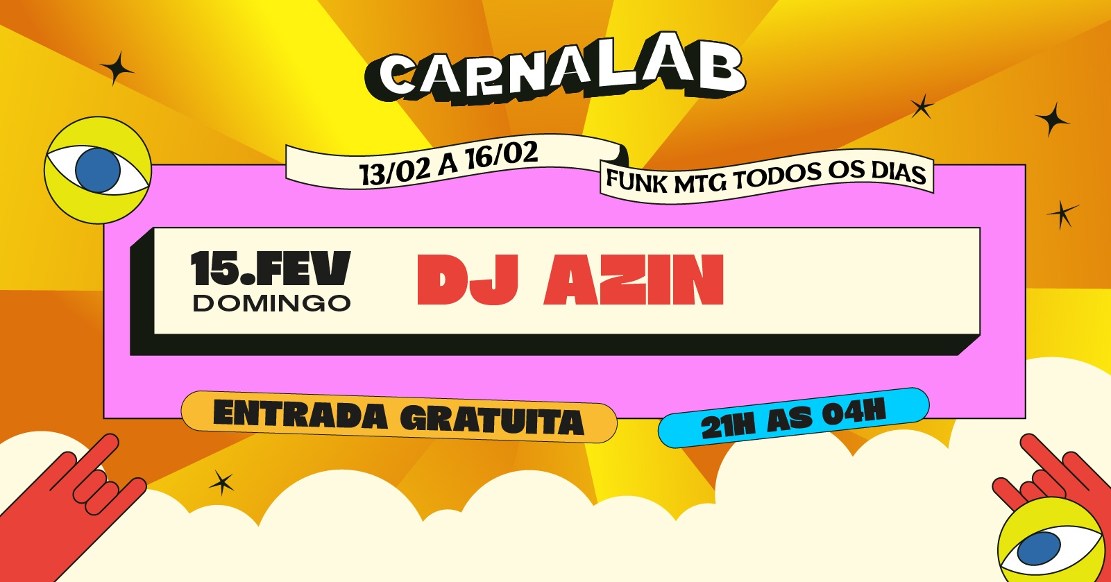 CARNALAB - AFTER DE CARNAVAL 15/02 - Belo Horizonte, MG