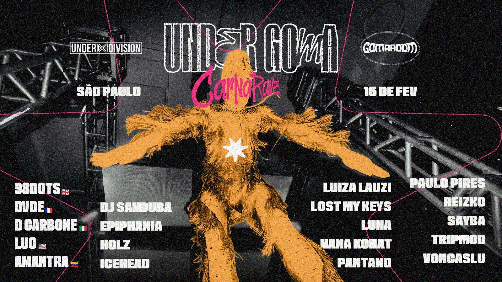 Under+Goma Apres: CarnaRave - São Paulo, SP