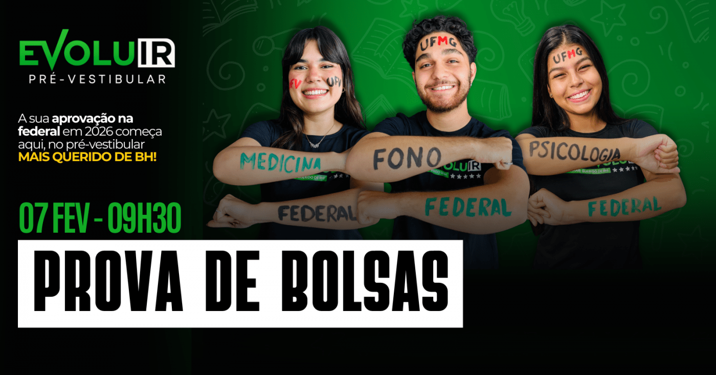 Prova de Bolsas | Pré-ENEM 2026 | Evoluir Pré-Vestibular em Belo ...