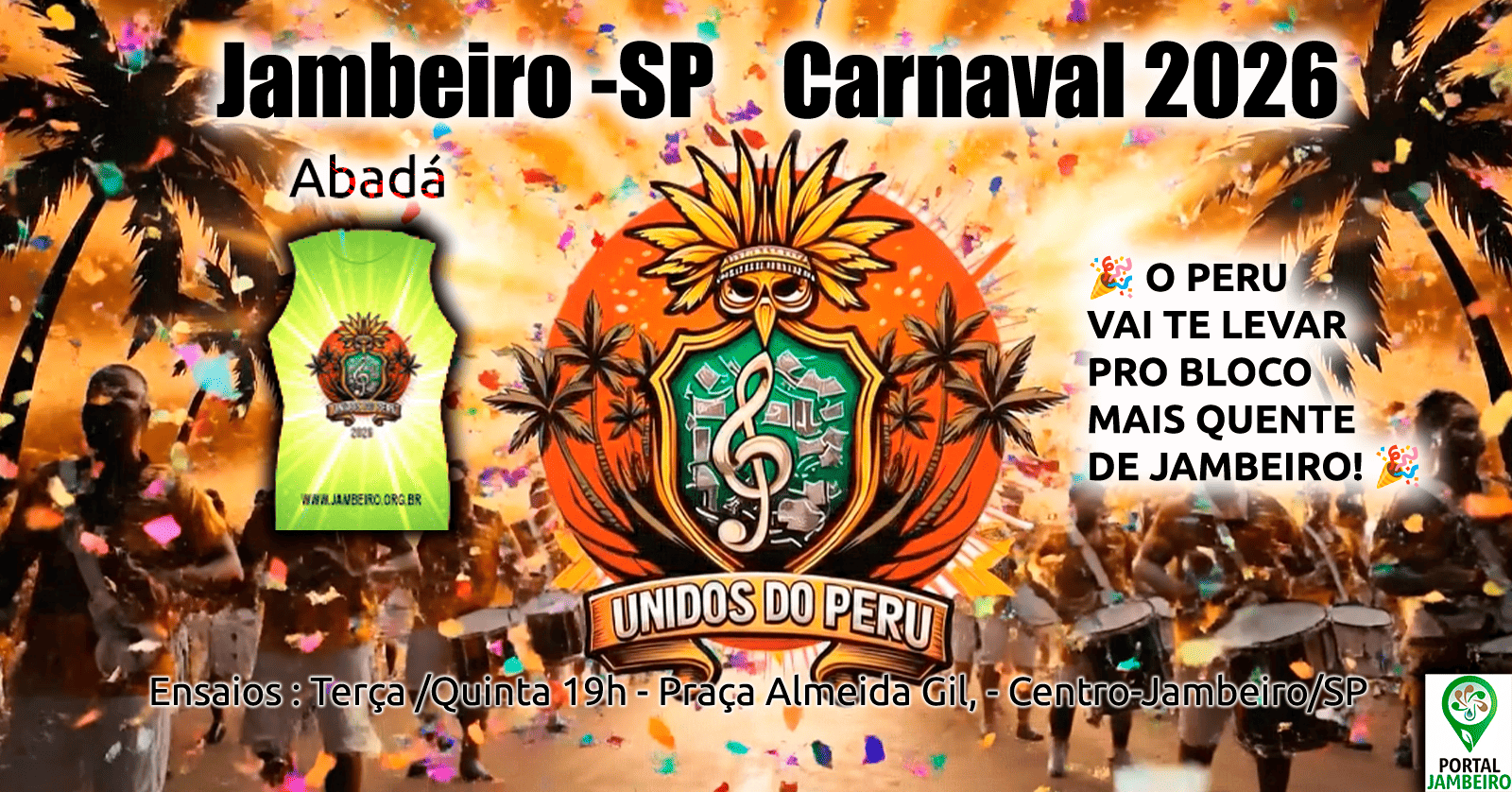 Unidos do Peru - Carnaval JamboFolia 2026 -  Jambeiro - SP - Jambeiro, SP