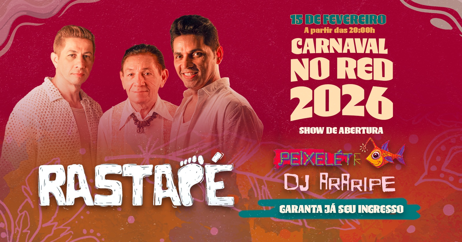 CARNAVAL NO RED COM RASTAPÉ - UBATUBA - Ubatuba, SP